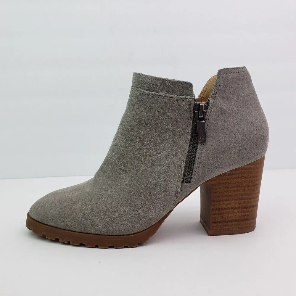 Lucky Brand Noryn Womens Size 7.5 Gray Suede Leather 3